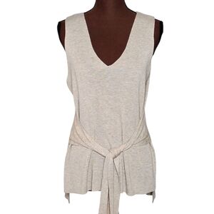 ANTONIO MELANI Cream V-Neck Sweater